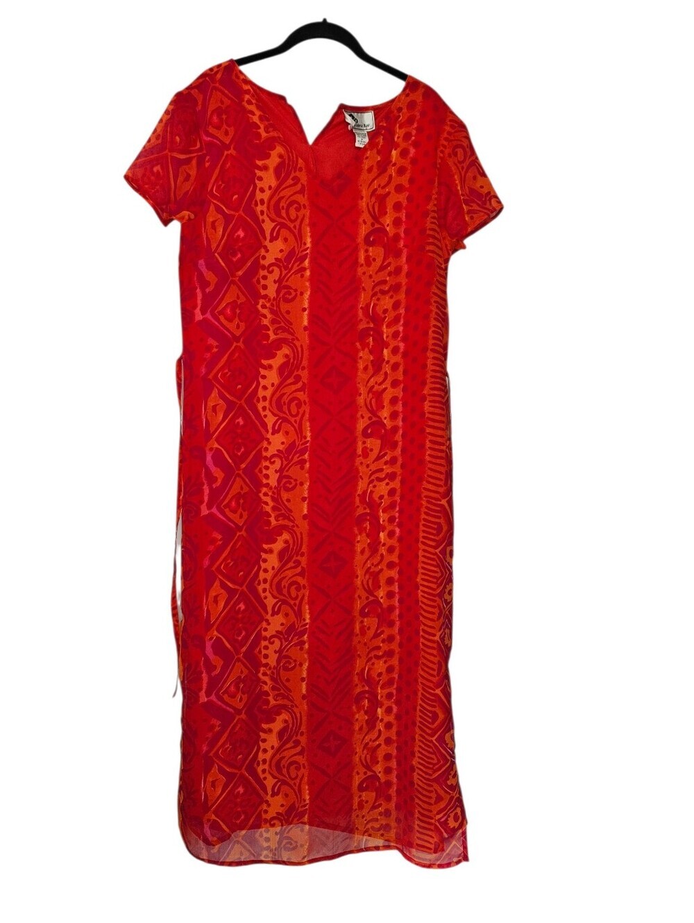 Carolina Bay Vintage Sheath Maxi Dress Women M